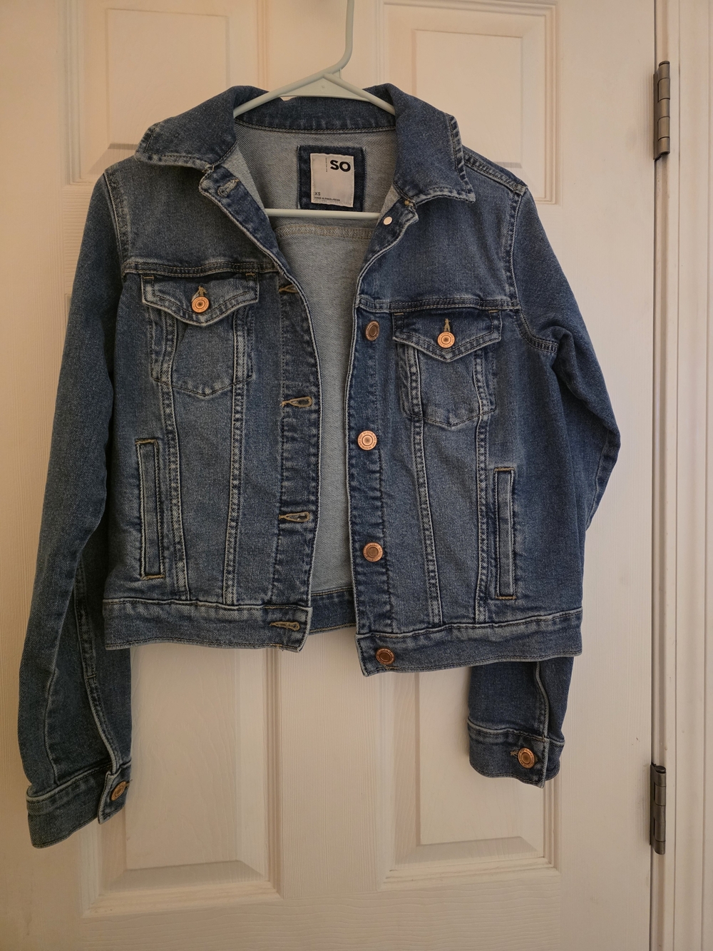 SO Women's Classic Blue Denim Jean Jacket